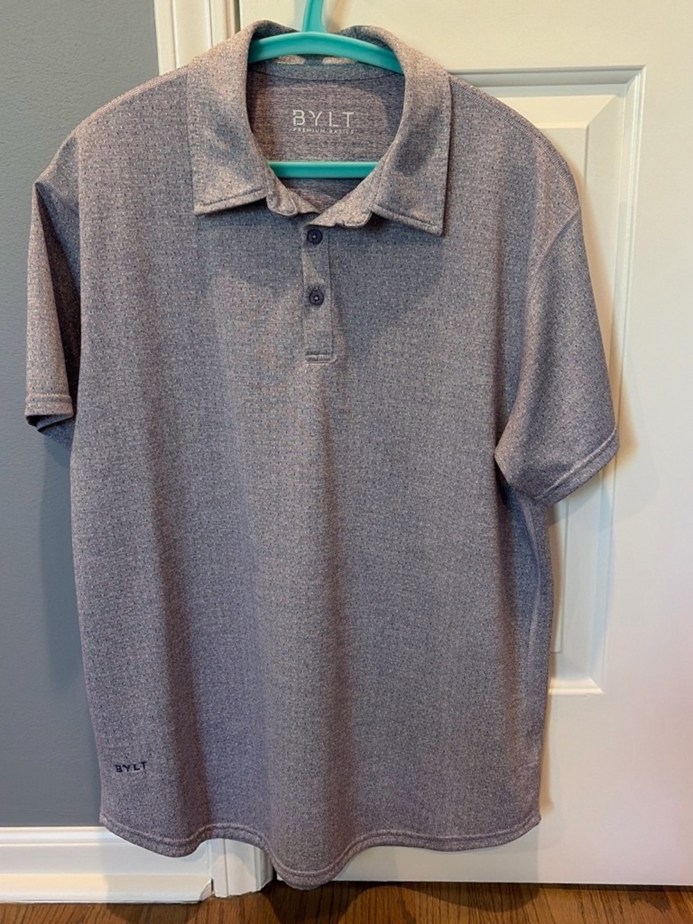 BYLT Men’s Heather purple Polo Shirt
